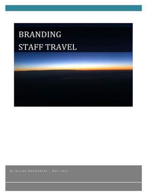 cover image of Branding Staff Travel
